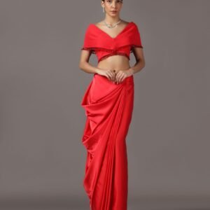 Crimson Charm Drape set