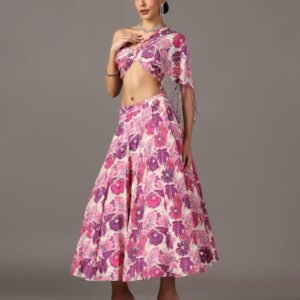 Pink Patakha Skirt Set